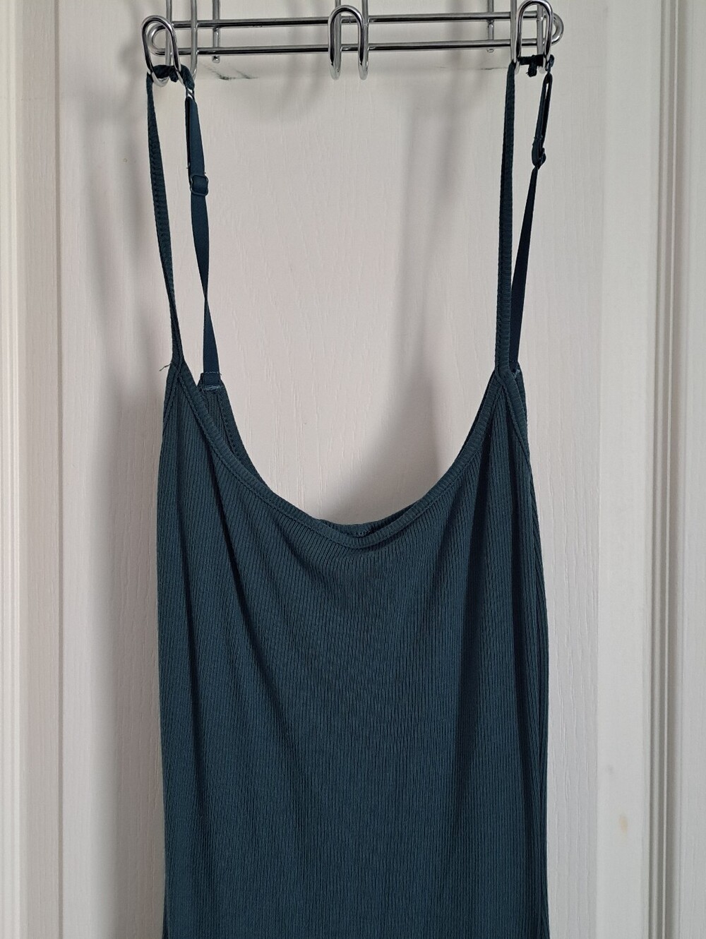 SKIMS Soft Lounge Long Slip Dress in Bluish GREEN S - Picture 9 of 10